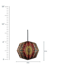 Load image into Gallery viewer, MANDALA BOX-SHAPED COLLAPSIBLE ORIGAMI HANGING LAMPSHADE