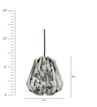 Load image into Gallery viewer, WARLI LARGE CONICAL COLLAPSIBLE ORIGAMI HANGING LAMPSHADE