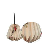 Load image into Gallery viewer, CHERRY BLOSSOM ORIGINAL COLLAPSIBLE CONICAL ORIGAMI HANGING LAMPSHADE