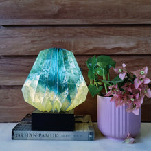 Load image into Gallery viewer, OCEAN WAVES SAND COLLAPSIBLE ORIGAMI TABLE LAMP