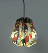 Load image into Gallery viewer, GOND ART COLLAPSIBLE CONICAL ORIGAMI HANGING LAMPSHADE
