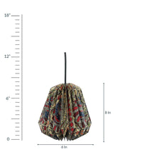 Load image into Gallery viewer, MADHUBANI CONICAL COLLAPSIBLE ORIGAMI HANGING LAMPSHADE
