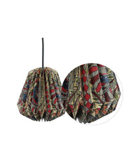 Load image into Gallery viewer, MADHUBANI CONICAL COLLAPSIBLE ORIGAMI HANGING LAMPSHADE
