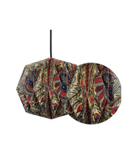 Load image into Gallery viewer, MADHUBANI BOX-SHAPED COLLAPSIBLE ORIGAMI HANGING LAMPSHADE
