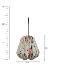 Load image into Gallery viewer, VICTORIAN FLORAL COLLAPSIBLE CONICAL HANDCRAFTED ORIGAMI HANGING LAMPSHADE
