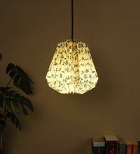 Load image into Gallery viewer, WARLI MIX CONICAL COLLAPSIBLE ORIGAMI HANGING LAMPSHADE
