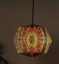 Load image into Gallery viewer, MANDALA BOX-SHAPED COLLAPSIBLE ORIGAMI HANGING LAMPSHADE
