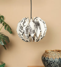Load image into Gallery viewer, WARLI LARGE DAHLIA COLLAPSIBLE ORIGAMI HANGING LAMPSHADE
