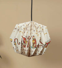 Load image into Gallery viewer, CALVIN HOBBES COLLAPSIBLE ORIGAMI HANGING LAMPSHADE
