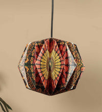 Load image into Gallery viewer, MANDALA BOX-SHAPED COLLAPSIBLE ORIGAMI HANGING LAMPSHADE
