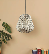 Load image into Gallery viewer, WARLI MIX CONICAL COLLAPSIBLE ORIGAMI HANGING LAMPSHADE
