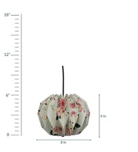 Load image into Gallery viewer, VICTORIAN FLORAL COLLAPSIBLE DAHLIA HANDCRAFTED ORIGAMI HANGING LAMPSHADE
