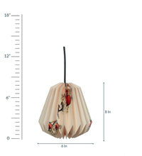 Load image into Gallery viewer, CHERRY BLOSSOM ORIGINAL COLLAPSIBLE CONICAL ORIGAMI HANGING LAMPSHADE
