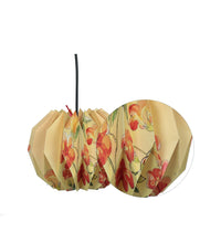 Load image into Gallery viewer, ORANGE CHERRY BLOSSOM DAHLIA ORIGAMI HANGING LAMPSHADE
