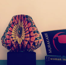 Load image into Gallery viewer, MANDALA CONICAL COLLAPSIBLE ORIGAMI TABLE LAMP
