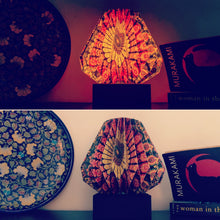 Load image into Gallery viewer, MANDALA CONICAL COLLAPSIBLE ORIGAMI TABLE LAMP
