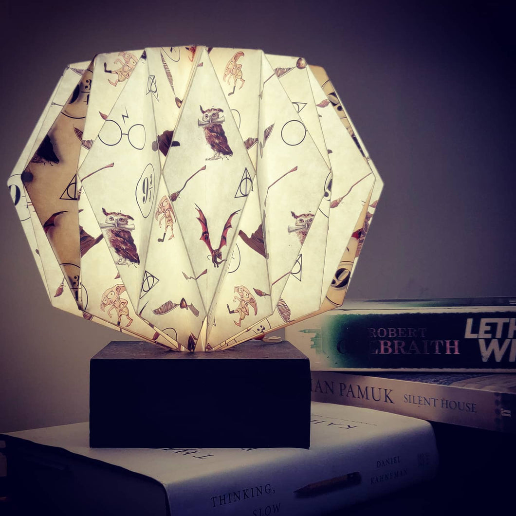 HARRY POTTER HADNCRAFTED ORIGAMI TABLE LAMP
