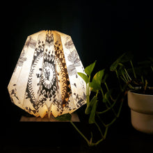 Load image into Gallery viewer, WARLI CONICAL COLLAPSIBLE ORIGAMI TABLE LAMP
